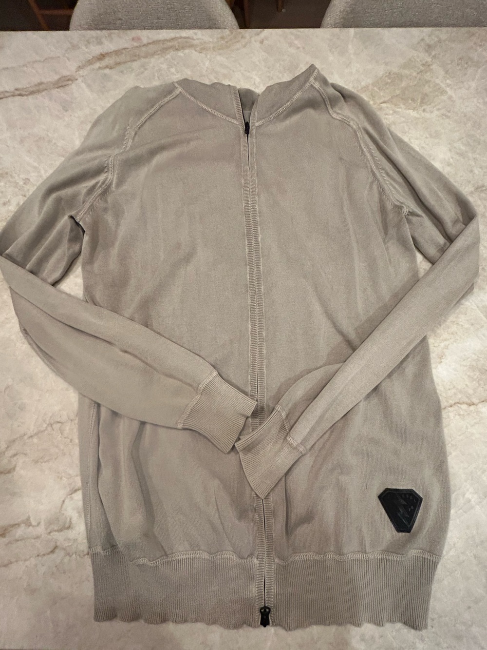 Vintage Diesel Men’s XL Full Zip Cotton Knit Sweater Cardigan Y2k Minimalist